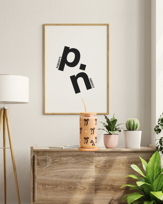 Hearts & Ribbons Edit - Glass Tumbler