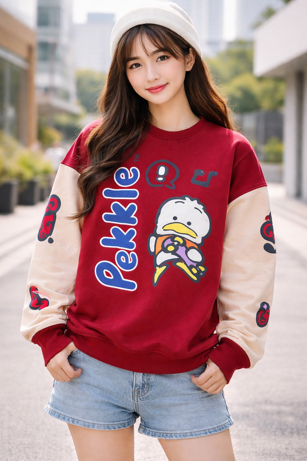 Pekkle Playtime- Dark Red Hoodie